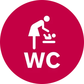 Logo Toilette mit Wickelraum