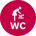 Logo Toilette mit Wickelraum