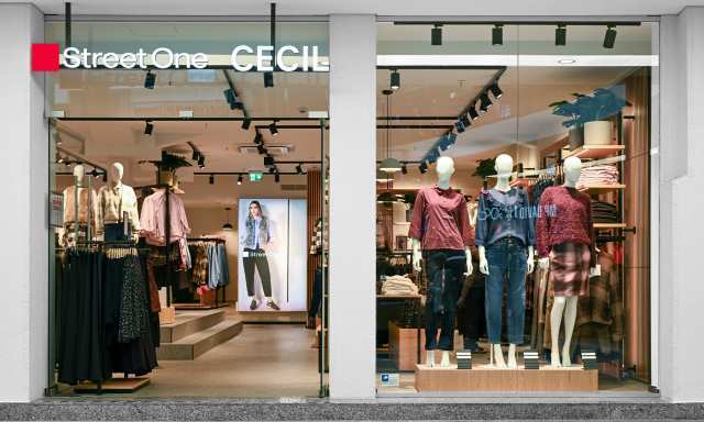 Shopfassade Street One und Cecil