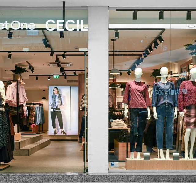 Shopfassade Street One und Cecil