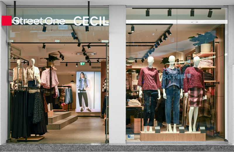 Shopfassade Street One und Cecil